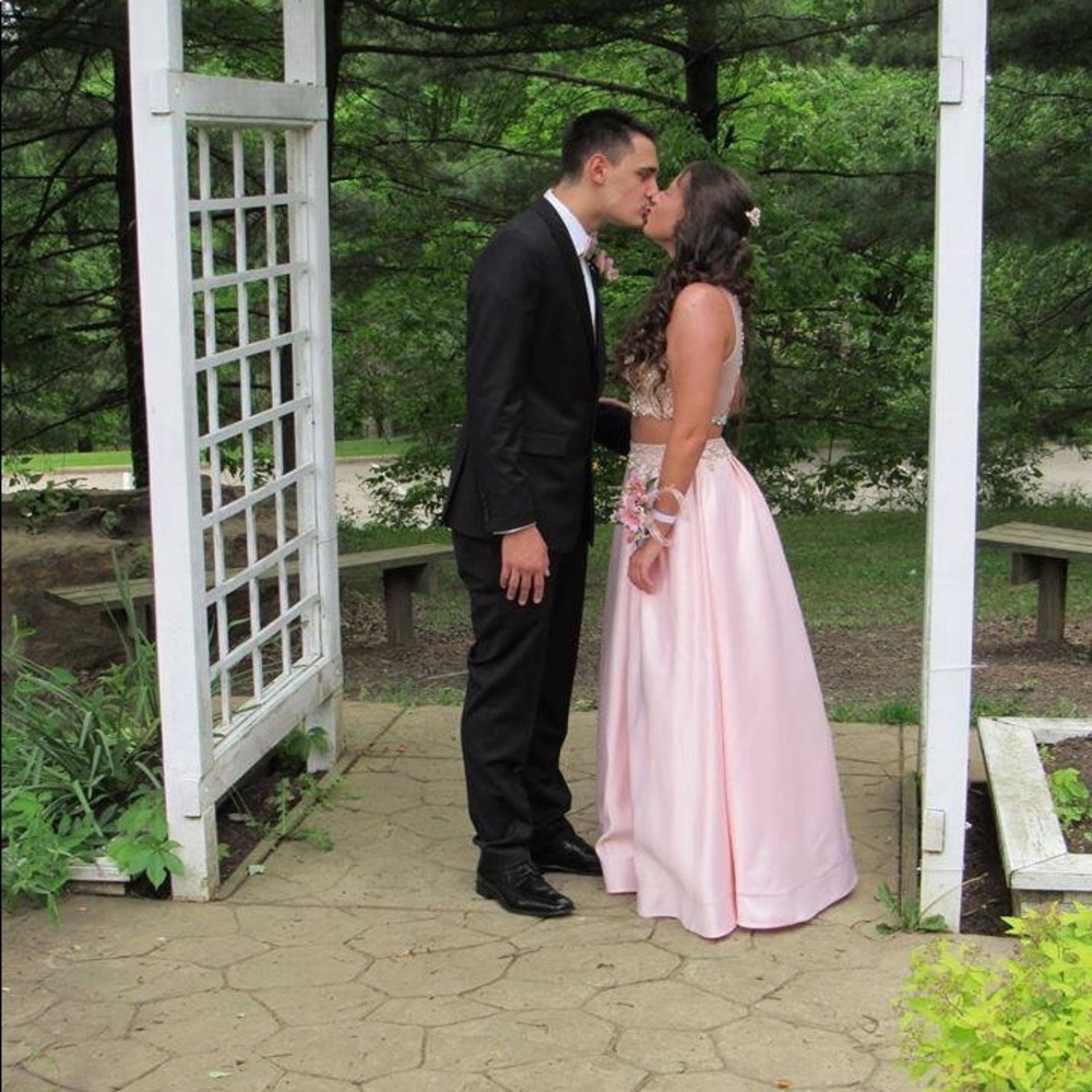 2 piece formal dress